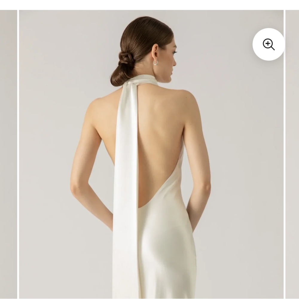 BRAND NEW Ivory Halter Maxi Dress